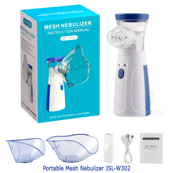 Portable Mesh Nebulizer JSL-W302 Steam Inhaler for Adults and Kids