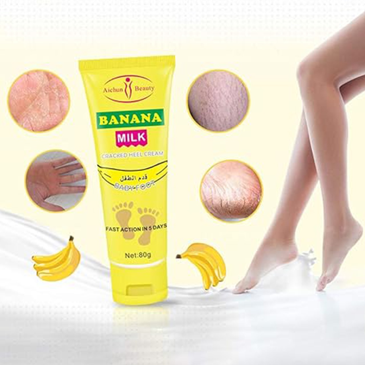 Banana Milk Cracked Heel Cream