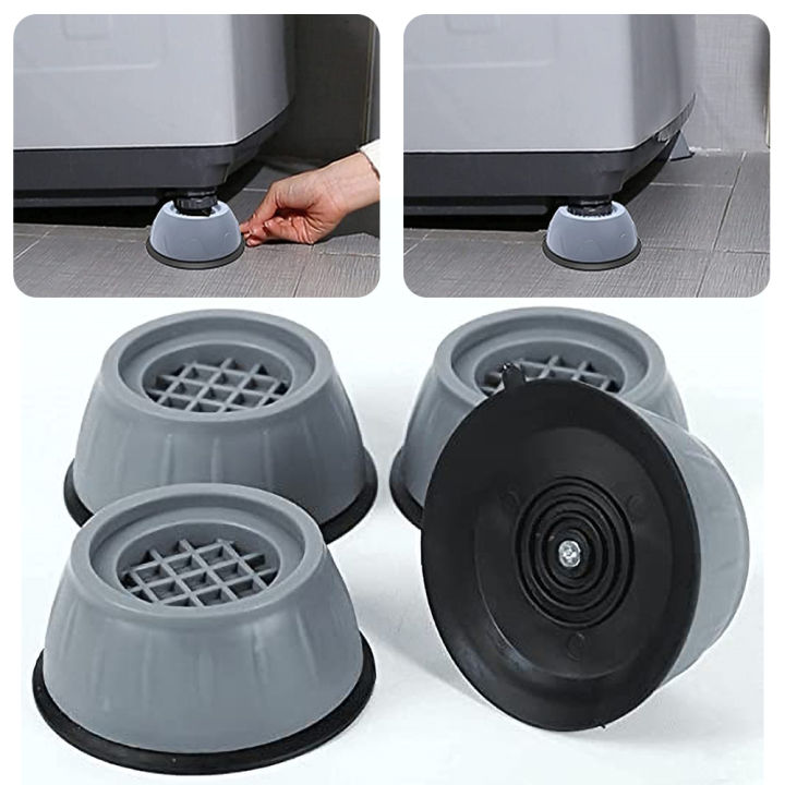 Washing Machine Stand 4 Washing Machine Bases universal shock-absorbing feet