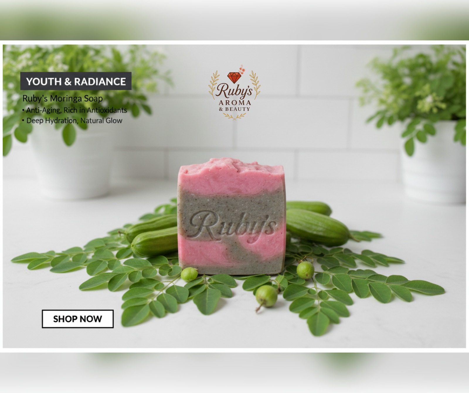 SEO Optimized Moringa & Sajna Soap - Image 3