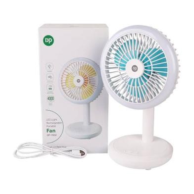 DP-7632 Rechargeable 4000mAh Lithium Battery Strong Wind Up-Down Movable Portable Fan With LED Light