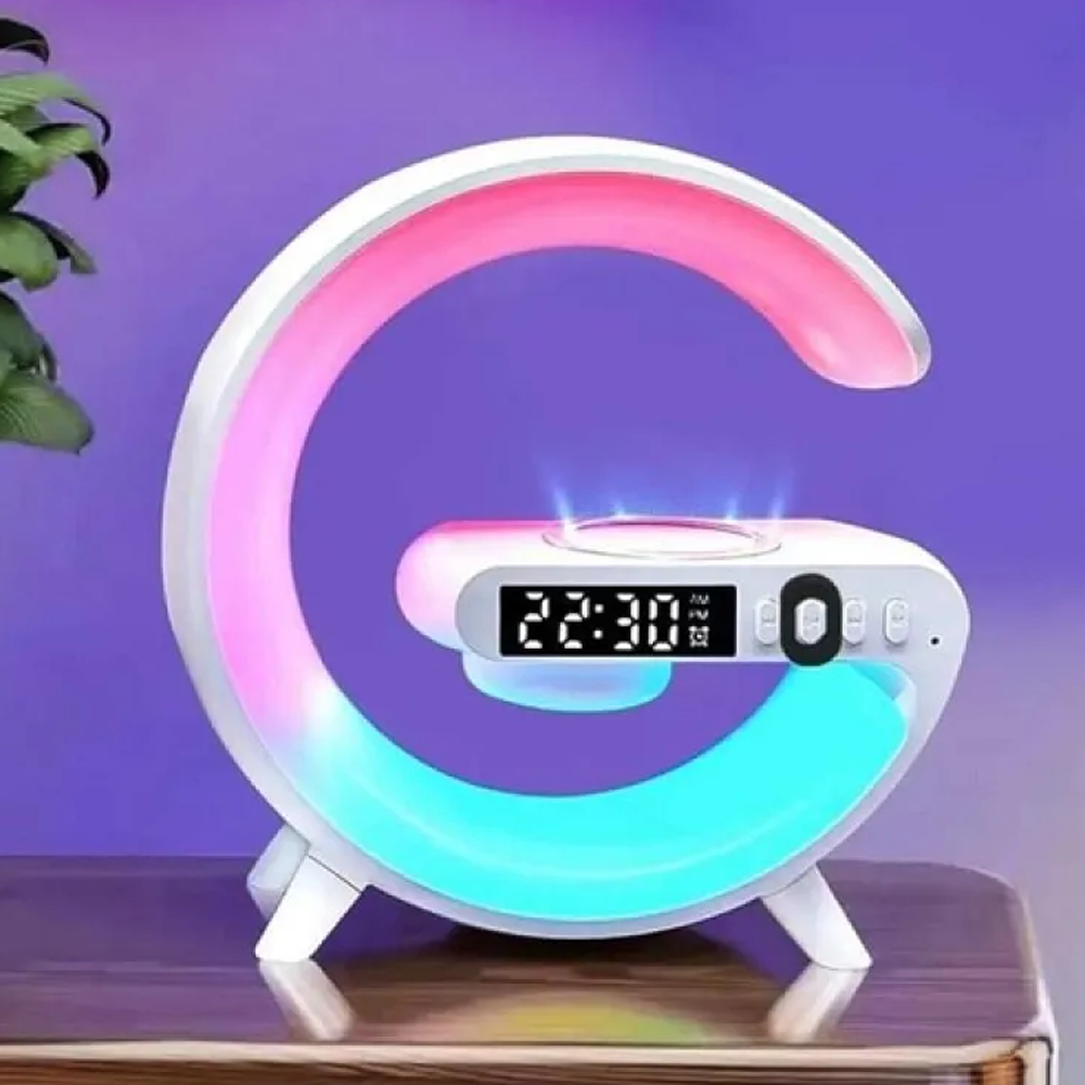 G63 Smart Light Sound Machine Super Wireless charging Station With Alarm Clock