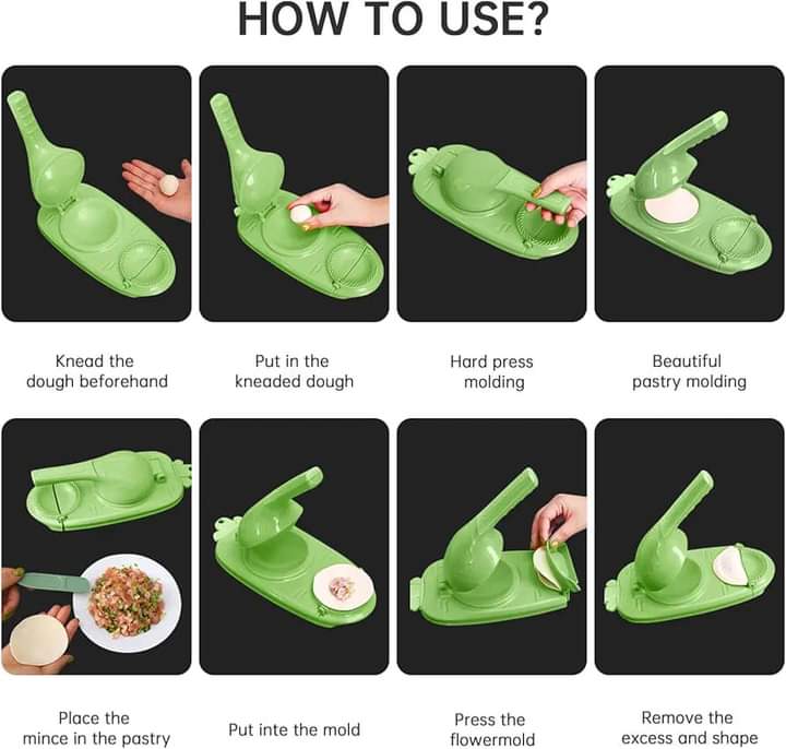 2 in 1 Dumpling Maker - Momo Maker - Pitha Maker - Image 2