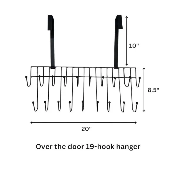 Over The Door 19-Hook Hanger - Image 3